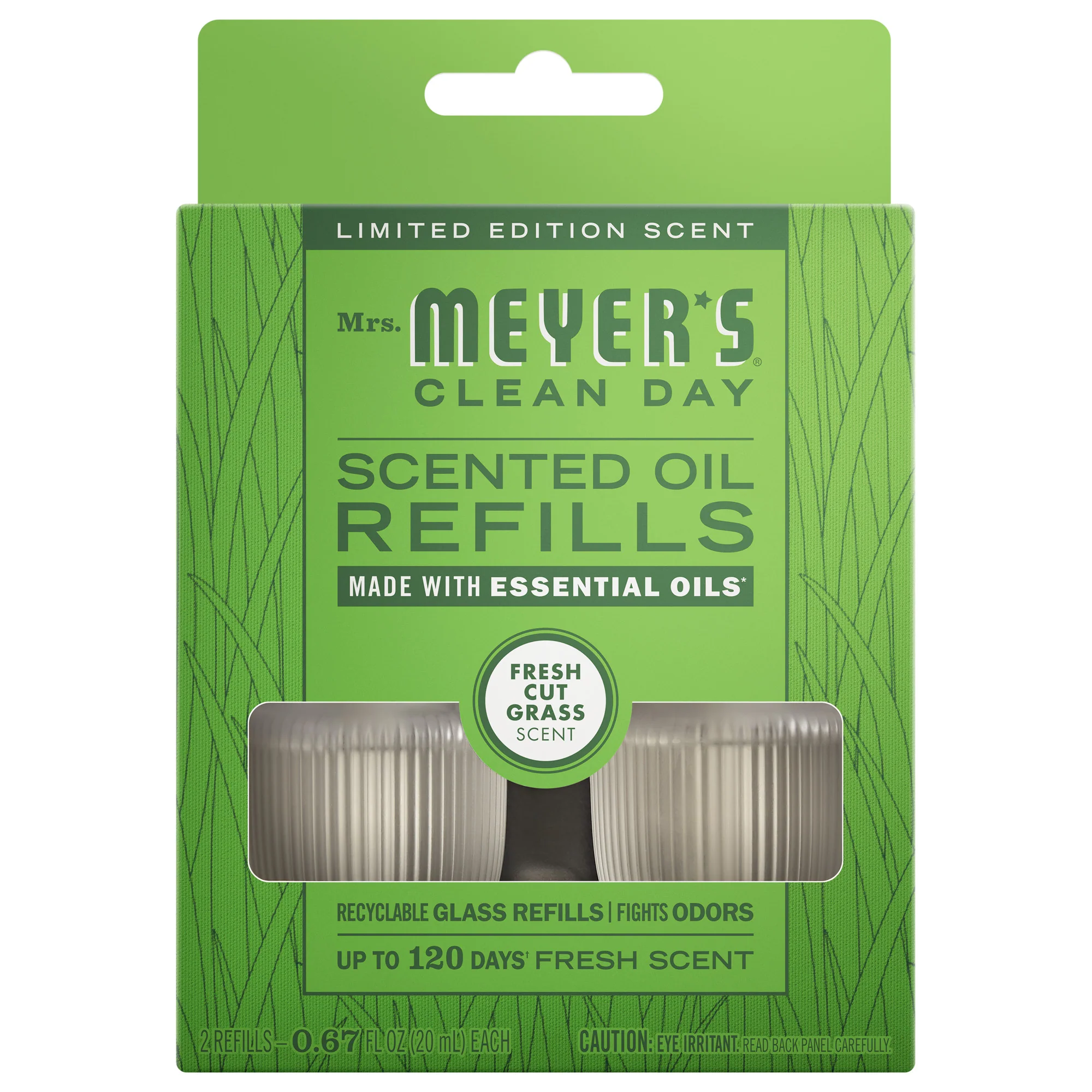 Fresh Cut Grass Plug In Scented Oil Refill. 2-Pack