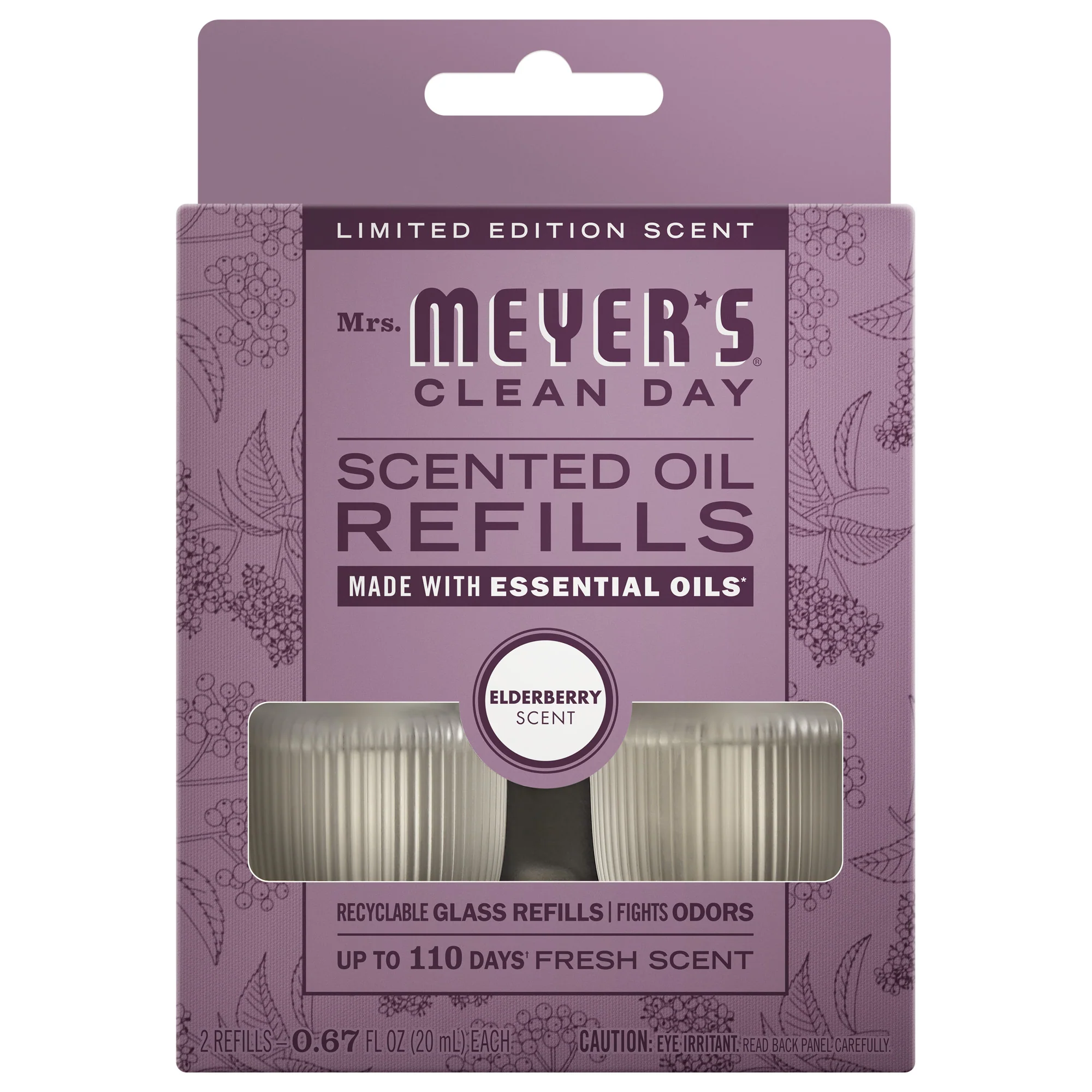 Elderberry Plug In Scented Oil Refill. 2-Pack